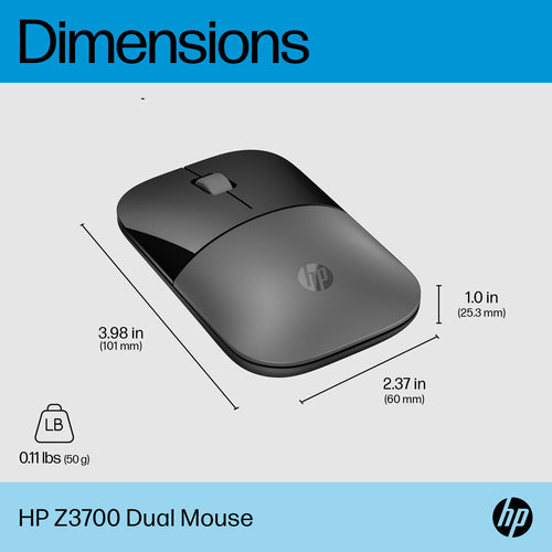 HP Z3700 Dual Silver Mouse HP Z3700 Dual Silver Mouse